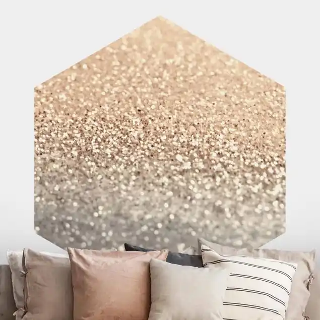Paesaggio dorato con brillantini